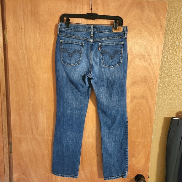 ⚘️HP⚘️LEVI'S 505 Womens Straight Leg Jeans Size 8 Short 30" Waist - Picture 4 of 10